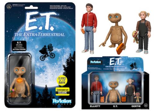 download 500x360 E.T. ReAction Action Figure 3 Pack & E.T. Glow in the Dark Finger and Chest ReAction Action Figure